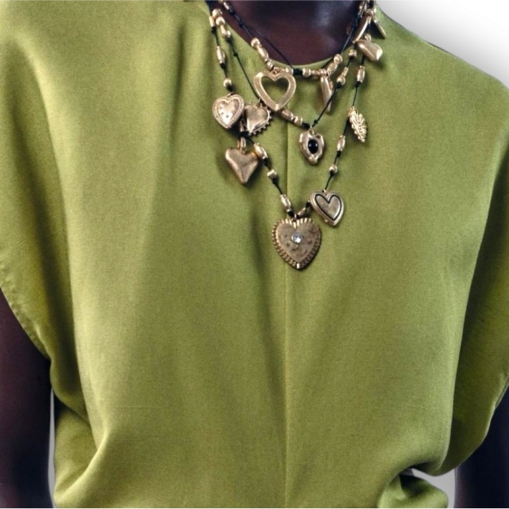 Zara HEART MULTI-CHARM NECKLACE - Picture 5 of 7
